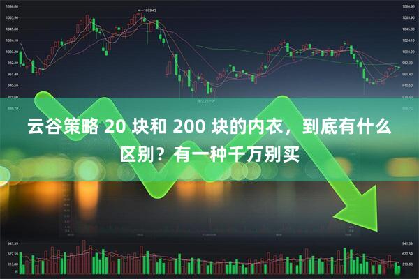 云谷策略 20 块和 200 块的内衣，到底有什么区别？有一种千万别买