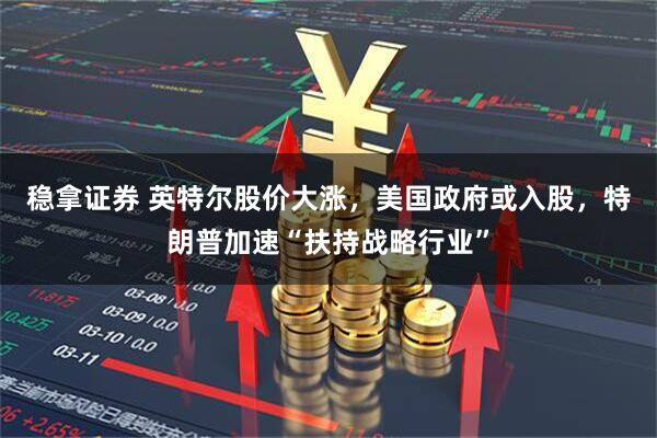 稳拿证券 英特尔股价大涨，美国政府或入股，特朗普加速“扶持战略行业”